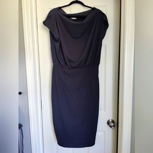 Grey off the shoulder dress